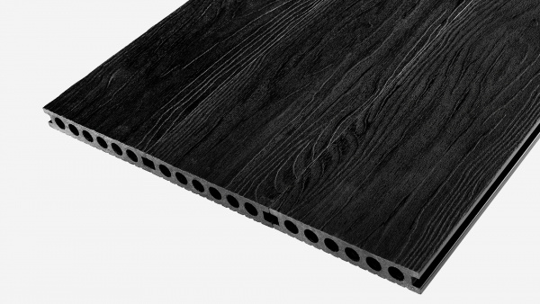 Террасная доска Groentec 4000x145x25 мм усиленная, Антрацит